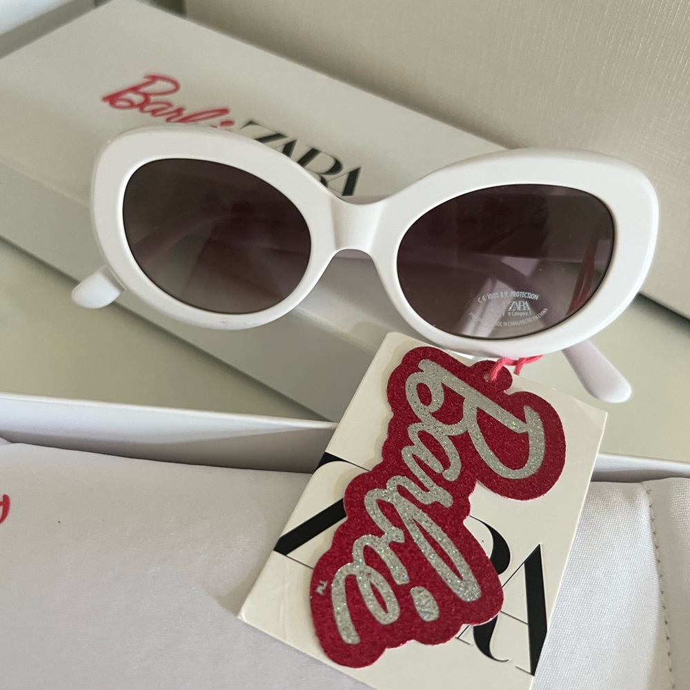 Zara Barbie White Cat-eyes Sunglasses